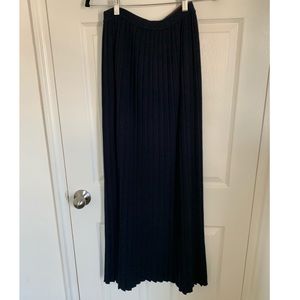 Tibi Wool/Cashmere Blend Pleated Maxi Skirt